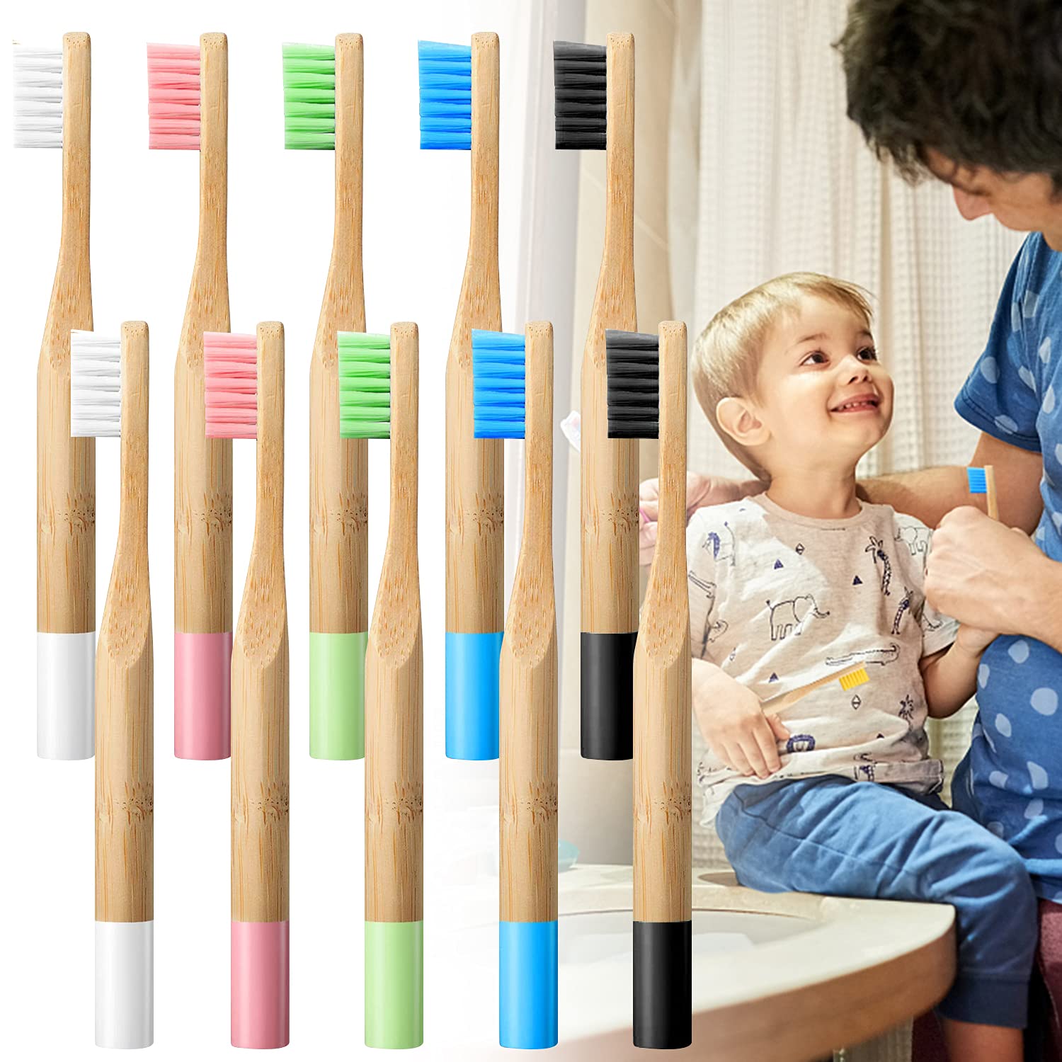Bamboo Toothbrush - Bộ 10/20 Trẻ Em Tre Bàn