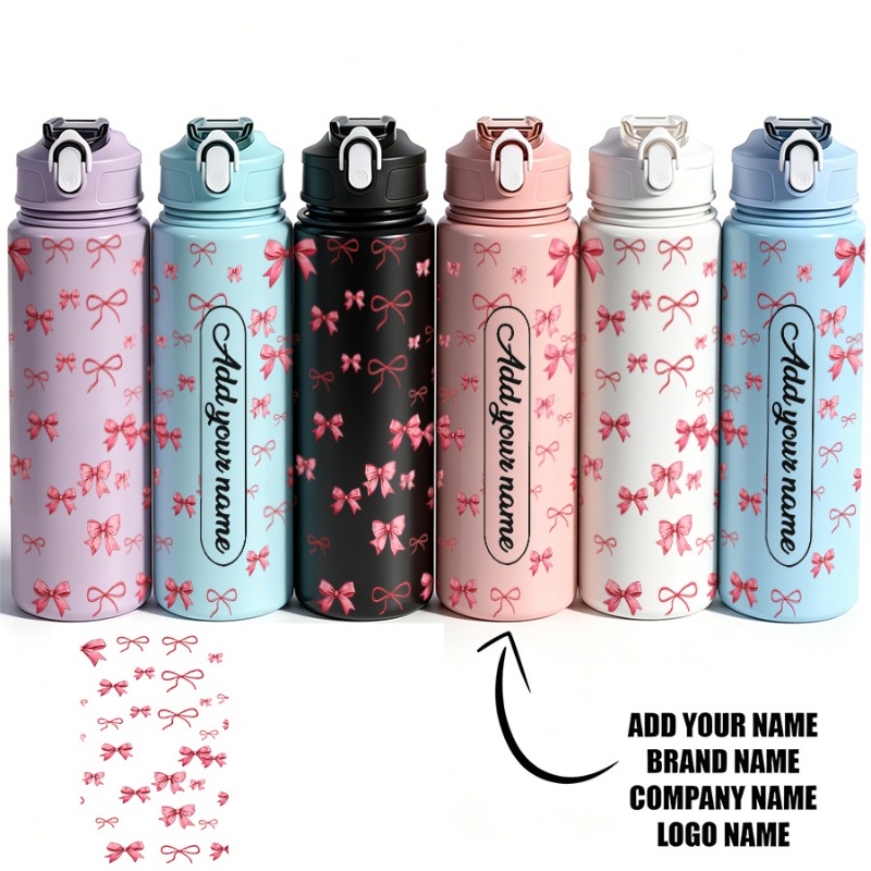 Reusable Straw - Personalized Custom Name & Text Leakproof