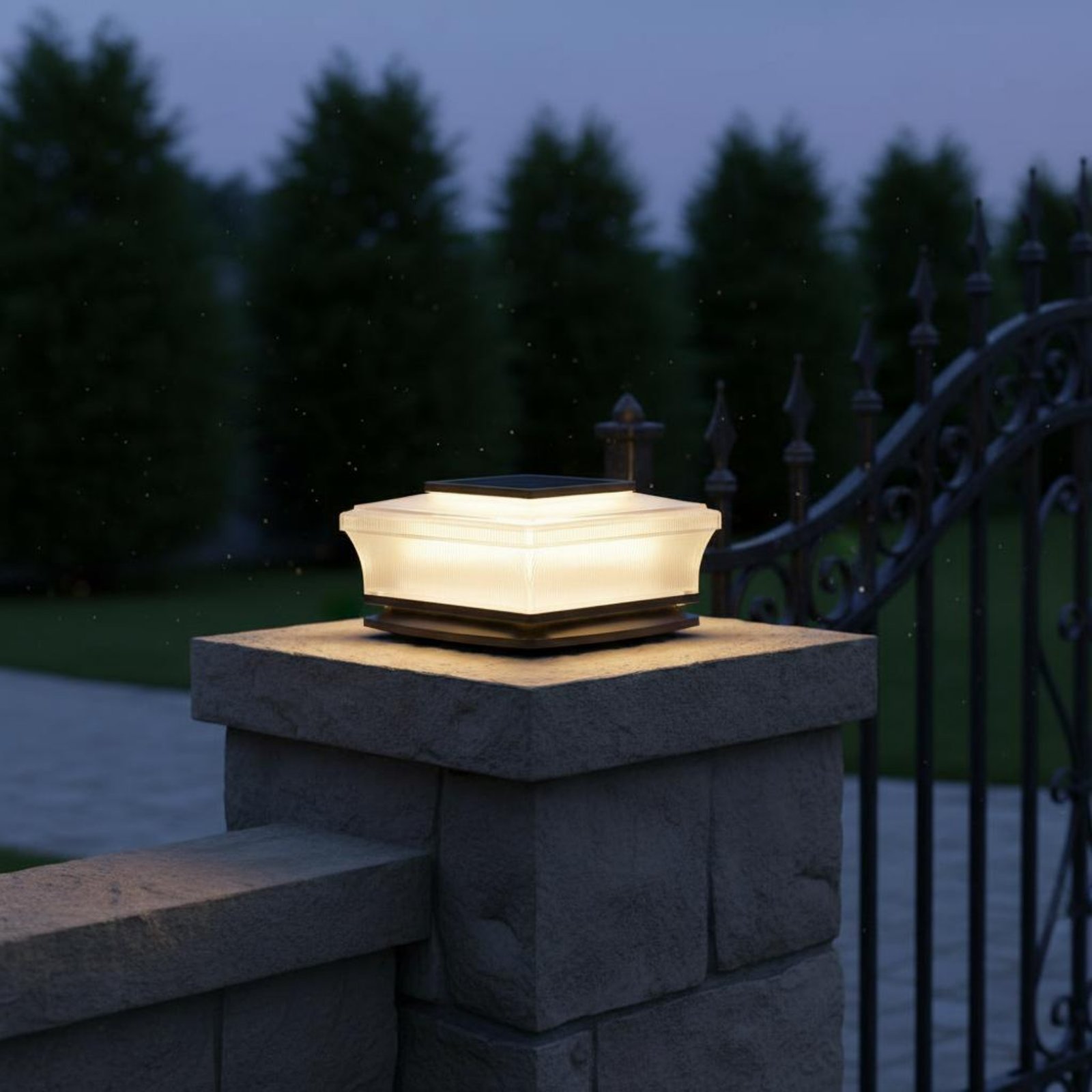 Solar Post Cap Light Wireless  - đánh giá và giá Solar Garden Light