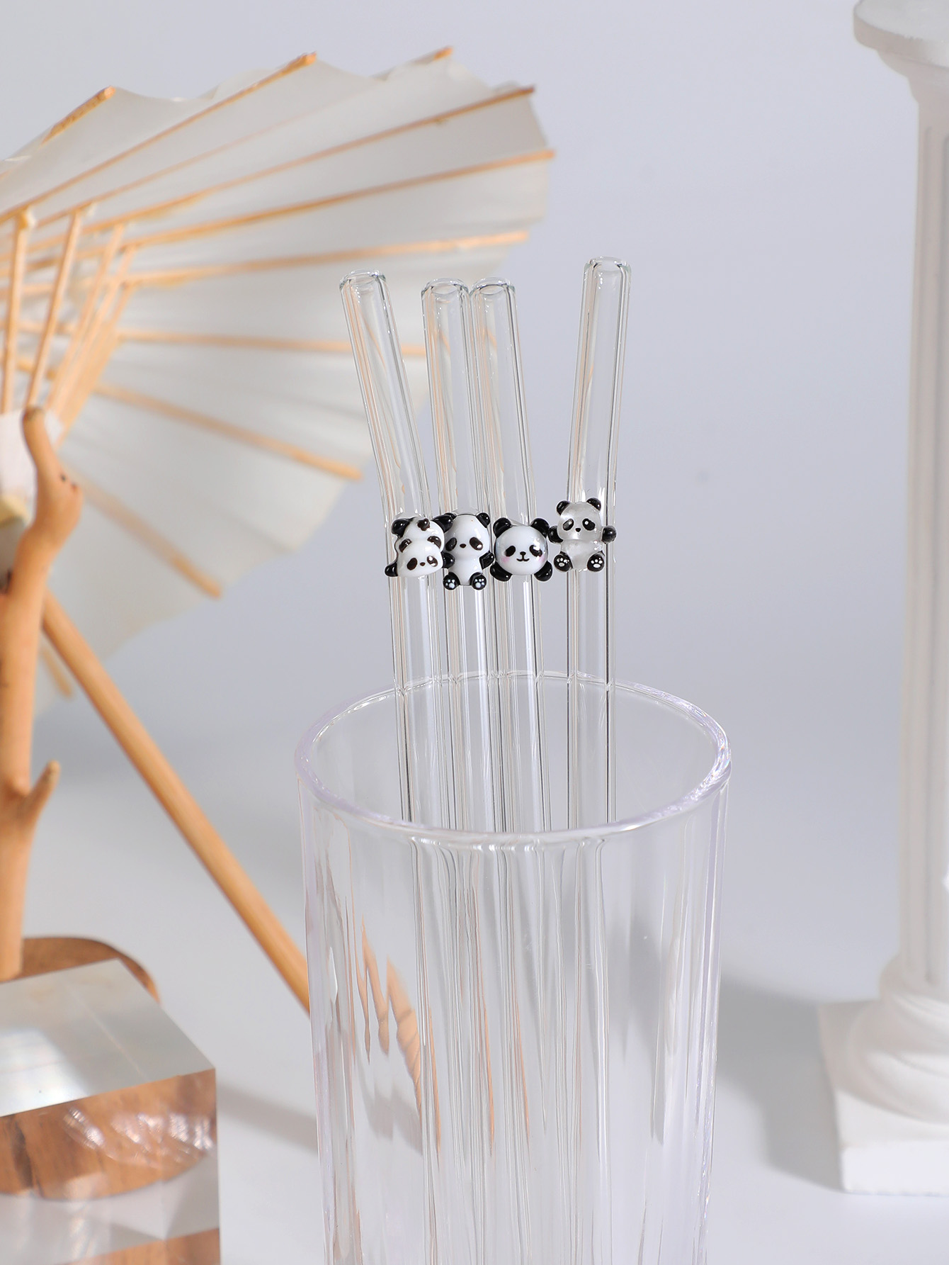 4/7PCS Panda Design Reusable B - đánh giá và giá Reusable Straw