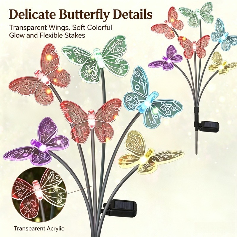 Solar Powered Butterfly Lights - đánh giá và giá Solar Garden Light