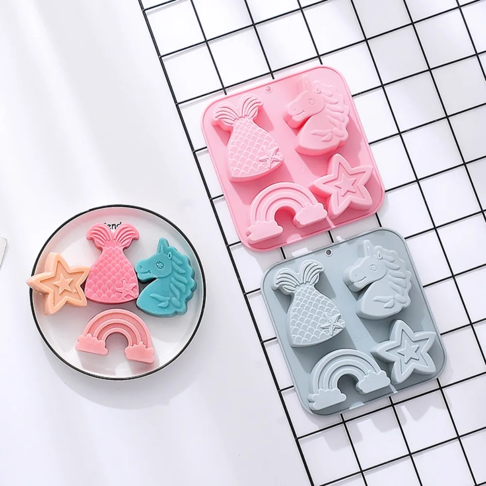 4 Holes Star Rainbow Silicone  - đánh giá và giá Eco Soap