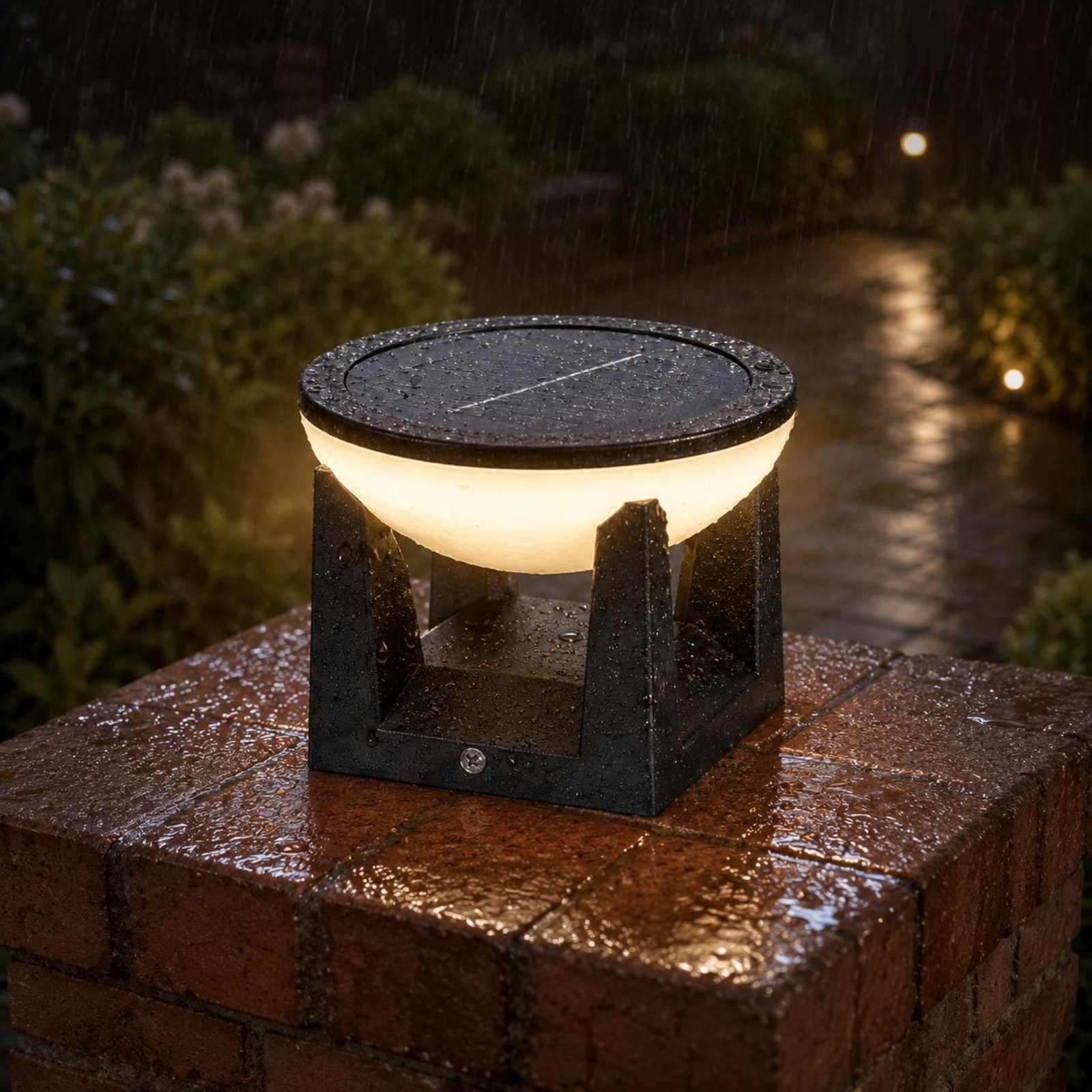 Solar Post Light Easy to Insta - đánh giá và giá Solar Garden Light